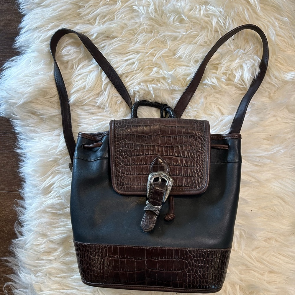 Brighton Brown and Black Backpack